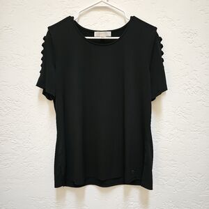 Michael Kors Black Cold Shoulder Top